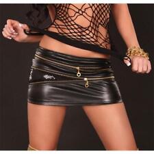 Sexy Minirock in Leder-Optik