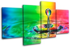 Droplet Water Rainbow Abstract