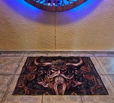 Teppich Celtic Viking-Themed Area Mat mit Runen und Gervils Druck  80 x 120 cm