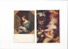 20/226 AK DIE HEILIGE CACILIE + AK  ENGEL PAUL RUBENS gel.