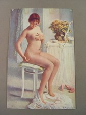 AK43, Ansichtskarte Postkarte: DIE FLIEGE, nackte Frau, R. Guillaume, 58 dt