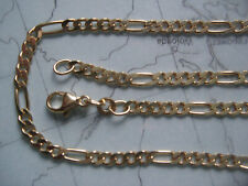 Figarokette Gold 333 Länge 60 cm x 3 mm,Herrenkette Gold 333 Collier Figaro 60cm