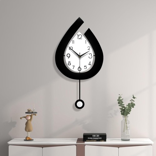 Wanduhr modern schwarz metall - wanduhr,