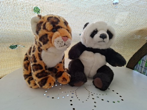 Panda und gepard - plüsch, wwf