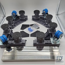 NIUXX Waschmaschine Sockel Untergestell mit 8 Füßen+4 Räder für Waschwaschine,Kü