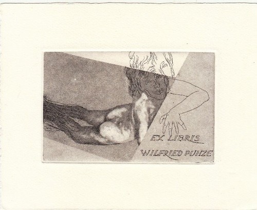 Exlibris bookplate radierung - bookplate,