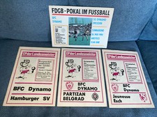 Europapokal EP der Landesmeister Programm BFC DYNAMO HSV Belgrad Esch FDGB SGD