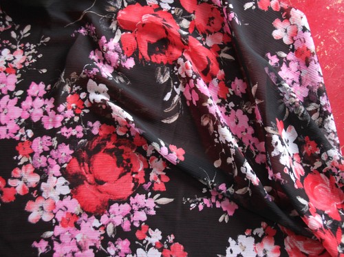 Chiffon stoff reststück - reststück, 60