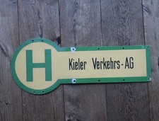 Orig. Metallschild Haltestelle
