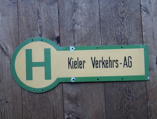 Kiel metallschild haltestelle - kiel,