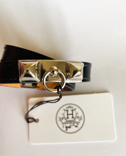 Hermes lederarmband schwarz - lederarmband,