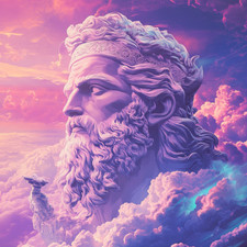 Wandtattoo Aufkleber Gott Zeus Vaporwave Wandaufkleber