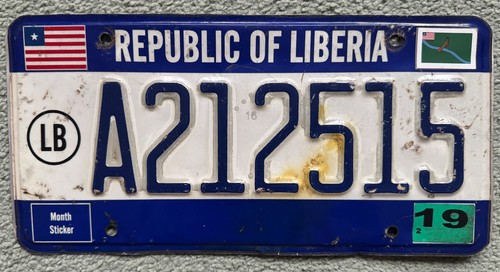 Republik liberia nummernschild - liberia,