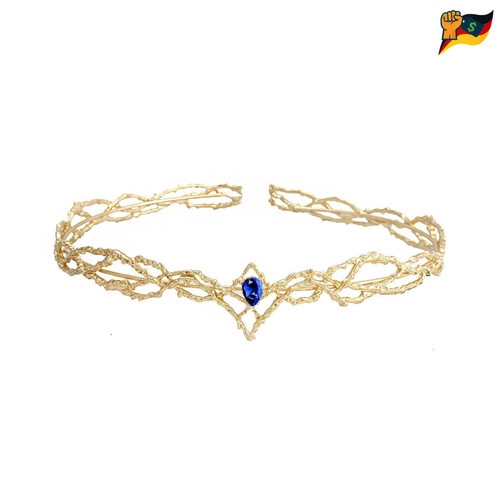 Tiara stirnband strass gold - tiara,
