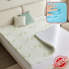 Memory-Schaum Gel Topper Atmungsaktive Kühlende Matratzenauflage | 4/6 cm Höhe