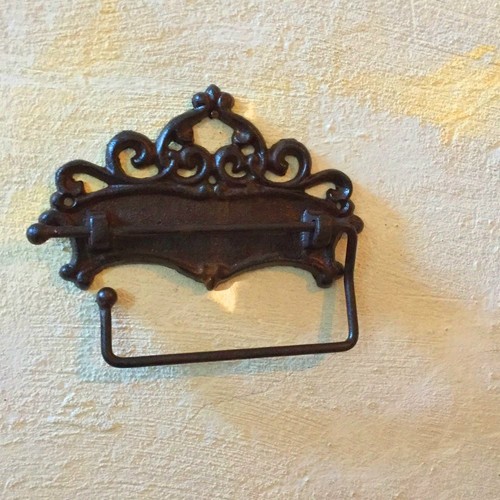 Vintage rollenhalter toilette - rollenhalter,