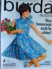 altes Burda Modeheft Ausgabe 4 von 1968, Anleitung + Schnittmuster