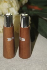 Salz & Pfeffer Streuer mid-century DANISH DESIGN Teak - Edelstahl