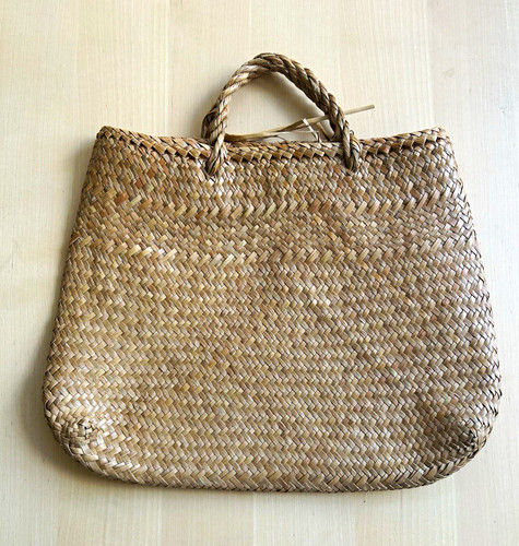 Damen tragetasche stroh beige - damen,