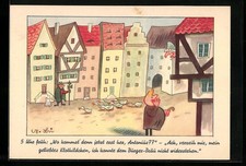 Ansichtskarte Brauerei-Werbung