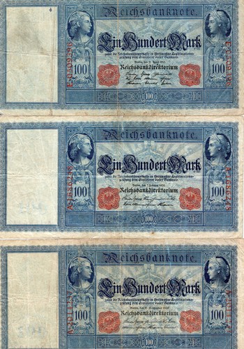 Reichsbanknote 100 mark - reichsbanknote,