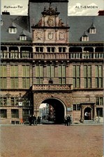 AK GRUSS AUS EMDEN RATHAUS TOR