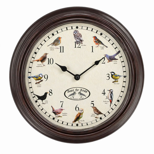 Vogelstimmen wanduhr uhr - –,