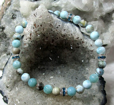 LARIMAR  Edelstein  Armband