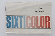 Gossen Sixticolor Anleitung  ++ von classic-cameras ++