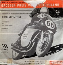 GROSSER PREIS VON DEUTSCHLAND Hockenheim 1959 *MOTOR-PRESSE-TON 10inch LP*