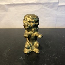 Löwe Bronze o. Messing | Figur | Tierstatue stehend 10 x 5 cm