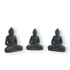 Dekofigur buddha 3er - buddha, aus