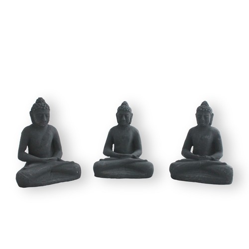 Dekofigur buddha 3er - 3er, aus