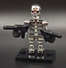 Terminator T-800 / T800 Chrome Roboter Endoskeleton Minifigur / Figur