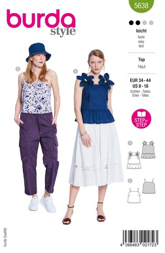 Schnittmuster burda damen top - schnittmuster,