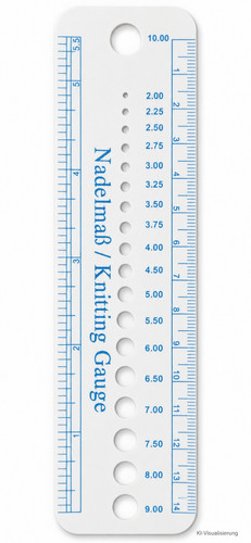 Nadelmaß für stricknadeln - nadelmaß,