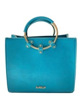 D.KELLY Leder Tasche blau Handtasche gebraucht