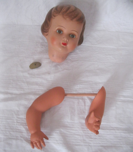 Alte antiker puppen - puppen, kopf