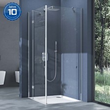 Duschkabine 90x90 80x80 Eckdusche Pendeltür ESG Glas mit NANO Duschabtrennung!!!