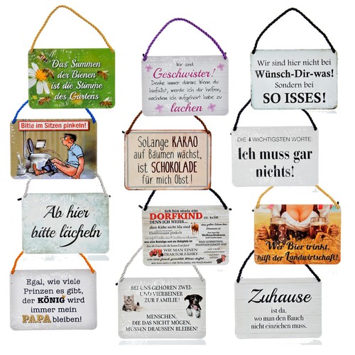 Blechschild vintage mit - vintage,