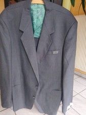 Anzugjacke Sakko 56 VINTAGE Schurwolle UNGETRAGEN Grau 1990 Post TOP QUALITÄT