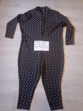 Onesie Einteiler Hausanzug Damen Herren 4XL Schwarz Muster