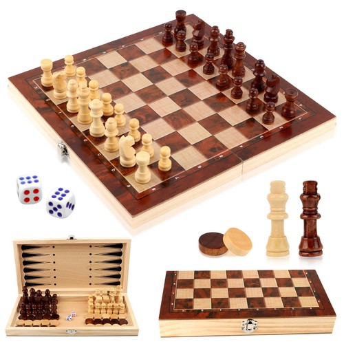 Schachspiel holz 1 set - schachspiel, 3