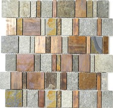 Kupferfliesen Mosaik Stein