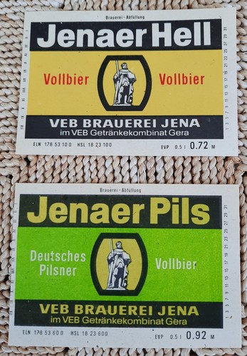 Rarität etiketten jena bier - rarität,