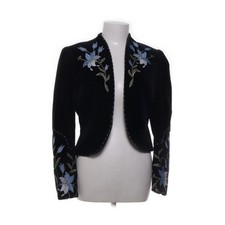 Helene Straßer, Strickjacke, Damen, Größe: 38, Schwarz/Blau/Grün, Polyester #szb