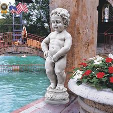 MANNEKEN PIS BOY PIPED STATUE
