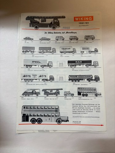 Wiking 1981 katalog - wiking, 1981/82