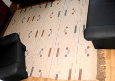 NATUR Handwebteppich Teppich Schurwolle Groß Landhaus Mediteran 200x240