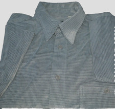 Herren- Hemd Gr.41/42..Kurzarm..Kragen..knöpfbare Brusttasche..Glanz..kariert